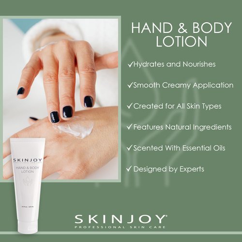 Skinjoy Hand and Body Lotion for Dry Skin, Hand Lotion, Skin Care, Body Lotion for Women Dry Skin, Body Skin Care Products - 8.5 fl Oz. / 251 ml
