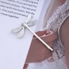 Iaceble Boho Dragongly Hair Clip Pins Dragongly Bobby Pin Minimalist Metal Hair Barrette Clip Silver Hair Pins Clip Dragonfly Sied Clip Hairpin Decorative Hair Accessories for Women and Girls