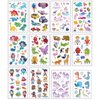 Temporary Tattoos for Kids | 120 Glitter + 20 Luminous Birthday Gift,Kids Party Favors Mermaid Butterfly Animal Dinosaur Pirate Space Fake