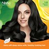 Nisha Cream Natural Black Hair Dye, Permanent Black Hair Color with No Ammonia, 4.06 Fl Oz