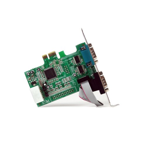 StarTech.com 2-port PCI Express RS232 Serial Adapter Card - PCIe RS232 Serial Host Controller Card - PCIe to Dual Serial DB9 Card - 16550 UART - Expansion Card - Windows & Linux (PEX2S553)