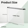 Letter Size Clear Hanging File Folders Hanging Document Folder Plastic Transparent Hanging File Folder for File Cabinets Document Filing (10, Transparent)