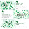 St. Patrick's Day Hair Bows Clips Irish Glitter Shamrock Hairpin for Kids Grosgrain Ribbon Bowknot Boutique Alligator Hair Clips Green Saint Headwear Accessories for Kids Girls Women