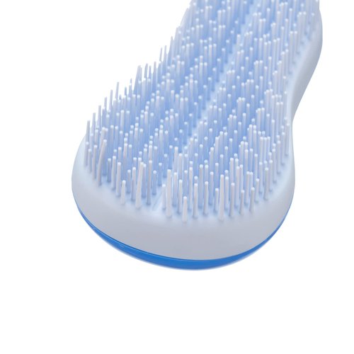 KISMETICS - Hand Grip Brush, Gentle Detangling, Detangler Hair Brush for All Hair Types. For use on Wet or Dry Hair (Blue)