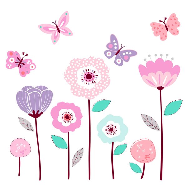 Bedtime Originals Wall Decals, Magic Garden, Multicolor