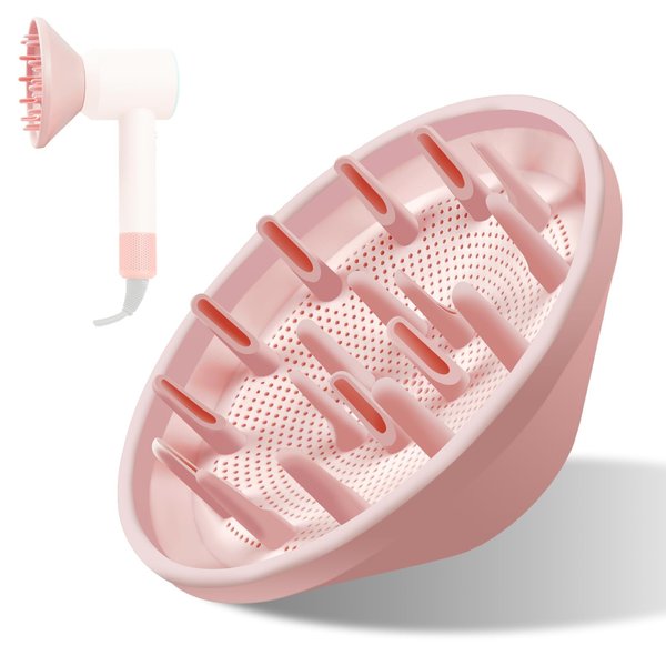 YTCHYYSK Diffuser Attachment for Dyson Hairdryer Pink HD01 HD02 HD03 HD04 HD08, Diffuser for Wavly Curly Hair