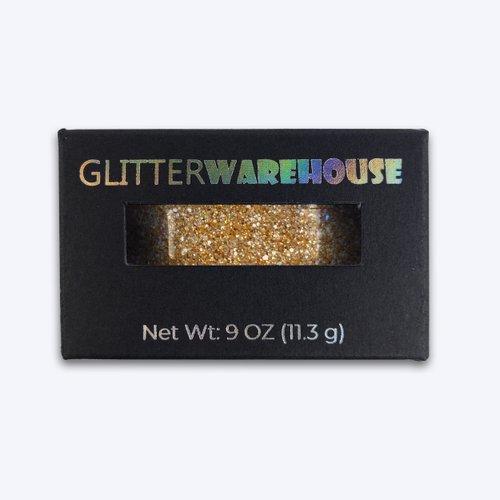 24K GlitterWarehouse Gold Loose Glitter Powder Great for Eyeshadow / Eye Shadow, Makeup, Body Tattoo, Nail Art and More!