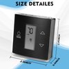 3316250.712 RV Single Zone Wall Thermostat Fit for Dometic, w/Digital Temperature Display Compatible with Camper RVs and Trailers, Black.