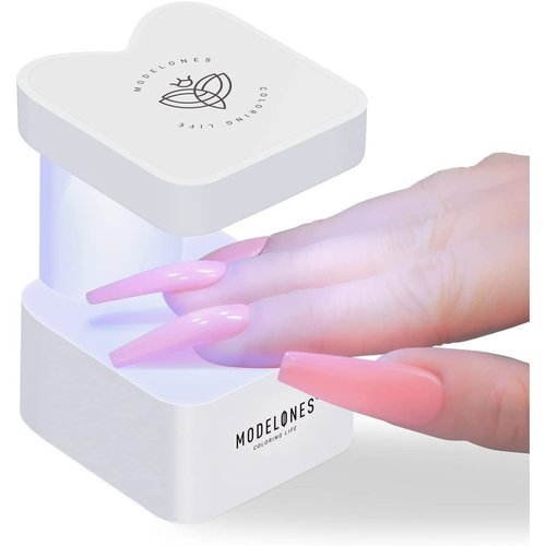 modelones Mini UV Light for Nails, UV Nail Lamp, Nail Light with 2 Timers for Fast Nail Extension, LED Nail Lamp, Portable USB Nail Dryer for Travel