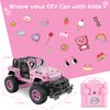 NQD Remote Control Car, Rechargeable RC Racing Cars with Stickers 1:16 Scale, 80 Min Play, 2.4Ghz Off Road Trucks All Terrain Toys Gifts for 3-Year-Old Girls