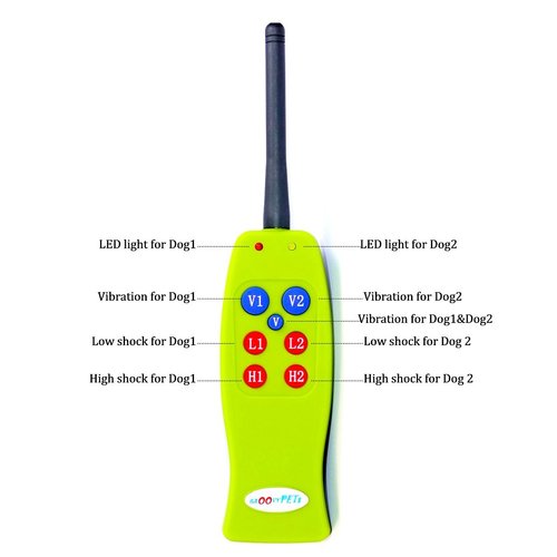 GROOVYPETS® Dog Remote Dog Training Collar Systems:Rechargeable Dog Collar No Bark Remote Obedience Training Shock Collar System (2-Training Collar Set)