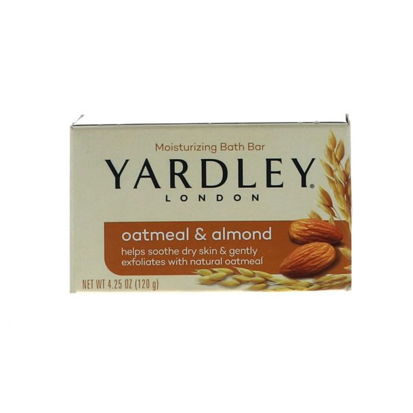 Yardley of London Naturally Moisturizing Bar Soap, Oatmeal & Almond 2 ea