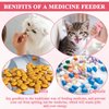 Cat Pill Shooter, Dog Pill Shooter, Ergonomic Design, Small and Portable, Easy to Clean, Reusable, Suitable for Cats and Dogs (Pink)