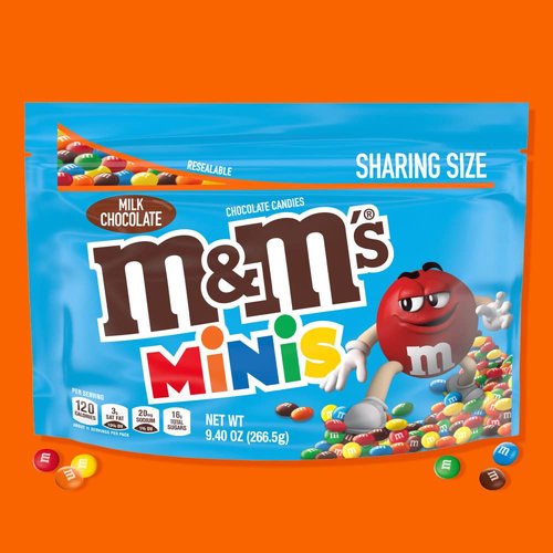 M&M'S Minis Milk Chocolate Easter Candy, Sharing Size 9.4 oz Bag