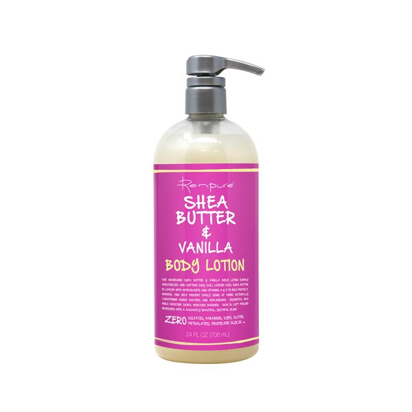 Renpure Shea Butter & Vanilla Body Lotion, 24 fl oz