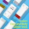 UCANBE Red Body Glitter, Face Glitter Stick for Singer Concerts Music Festival, Chunky Glitter Makeup Rave Accessories for Body Face Hair Eyes Lip, Sparkling Mermaid Sequins for Women