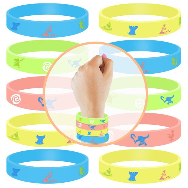 Non-Candy Island Princess Theme party favors, 20 wristbands.