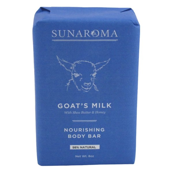 Sunaroma Conditioning Goat's Milk Bar Soap, 8 Ounce (Pack of 3)