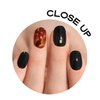 ADORA COUTURE Semi Cured Gel Nail Strips Fall | 30pcs Uv Gel Nail Stickers with Uv Light | Brown Orange Black Nail Wrap | Fall Nail Art Gel Stickers for Nails Uv Light (Tortoise)