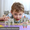 4" Elephant Jungle Animal Toys Small – Transforming Action Figure – Changes from a Detailed Animal Toy to a Unique Robot Toy in Seconds – Great Gift for Both Girls and Boys (4" Elephant)