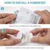 12PCS Humi Dx(Plus) Supplies Compatible with AirMini, Humidifier Accessories Compatible with AirMini and N20 Connector, Relief The Problem of Dryness, Included Humidifier ONLY, Plus