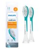 Philips Sonicare for Kids 7+ Genuine Replacement Toothbrush Heads, 2 Brush Heads, Turquoise and White, Standard, HX6042/94