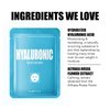LAPCOS Hyaluronic Acid Sheet Mask, Daily Hydrating Face Mask, Protects & Nourishes Skin, Korean Beauty Favorite, 5-Pack