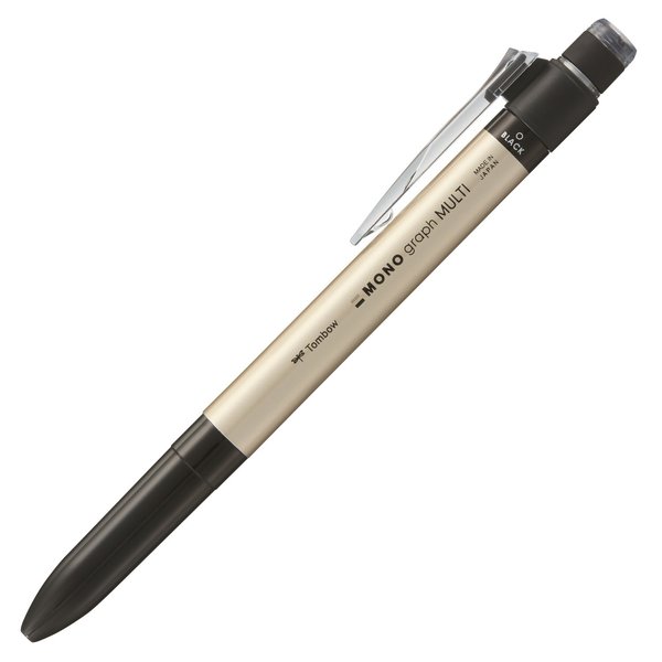 Tombow Mono Graph Multi 2 Color 0.5mm Ballpoint Pen + 0.5mm Mechanical Pencil-Gold (CPA-161B)
