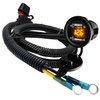 Round Voltage Meter Dual USB Port Amber LED with Power Bus Bar Distribution Block Wire Harness Compatible with Can-Am Maverick X3 RS Turbo Commander Defender