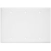 ENERLITES Blank Device Wall Plate, Blank Outlet Cover, Gloss Finish, Standard Size 3-Gang 4.5" x 6.38", Polycarbonate Thermoplastic, 8803-W, White