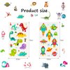 Habett Tattoos for Kids, 60 Sheets Mixed Styles Temporary Tattoos Stickers Set for Girls and Boys, Space Dinosaur Animals Tattoos for Kids Birthday Party Supplies