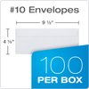 Quality Park #10 Security Envelopes, No Window, Redi-Strip Self Seal Envelopes, 24-lb White Wove, 4-1/8" x 9-1/2", 100 per Box (QUA69117)