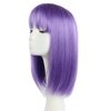 HSPCYGG Costume Wigs Short Daily Wig Light Purple Bob Wig for Women with Bangs Halloween Cosplay Party Synthetic 14 Inch Girls Straight (Free Wig Cap)