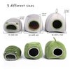 HLMOptimo Guinea Pig Hideout Guinea Pig Cave Beds Guinea Pig Cozy Hideout for Chinchilla Ferrets Hedghog (Green, Caterpillar)