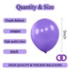 200pcs 5 Inch Purple Balloons, Small Mini Latex Balloons for Party Birthday Baby Shower Anniversary Festival Arch Garland Decoration (Purple)