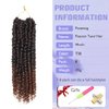 8 Packs Passion Twist Hair 14 Inch Water Wave Crochet Hair T30 Passion Twist Crochet Hair For Black Women Butterfly Style Crochet Braids Hair Extensions (Pack of 8, T30)
