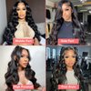 Body Wave Lace Front Wigs Human Hair Pre Plucked 13x4 HD Lace Frontal Wigs Human Hair for Black Women 180% Density Body Wave Glueless Wigs Human Hair with Baby Hair 28Inch
