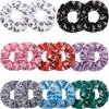 Syhood 16 Pieces Soccer Hair Scrunchies Soccer Hair Ties Elastic Soccer Hair Bands Ponytail Holders Sport Hair Accessories for Girls Women Graduation Christmas Party Favors Players Coaches Teams