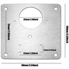 BSBMIEQM Cabinet Hinges Repair Plate,Stainless Steel Hinge Repair Brackets Kit,Kitchen Cupboard Door Hinge Repair Plate Kit Includes Fixing Screws,Protect Wooden Kitchen Cabinet Door,Furniture(2 PCS)…