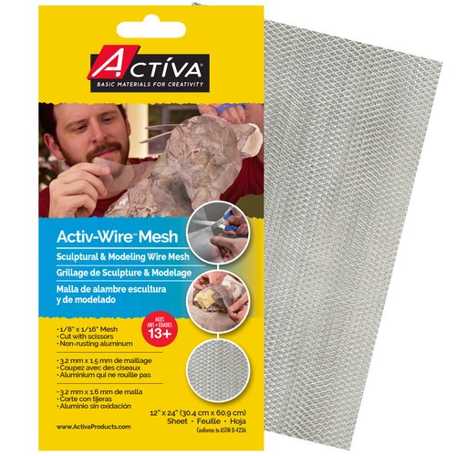 Activa Products 12 by 24-Inch Wire Mesh for Arts and Crafts, Small, White