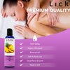 Lick Pineapple Flavored Massage Oil - Edible Body Oil Infused with Vitamin E, Sweet Almond Oil, Coconut Oil - Skin & Body Safe, Non-Sticky Feel, Vegan - Portable Travel-Ready Bottle 4 oz