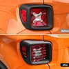 Hoolcar ABS Tail Light Lamp Covers Blinds Rear Taillight Guard for Jeep Renegade 2016-2021, Black