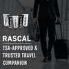 Rascal World Traveler Toiletry Set - Premium Men's Grooming & Travel Size Toiletries, Travel Toiletry Kit, TSA-Approved, Includes Face Cleanser, Scrub, Moisturizer, Shampoo, Conditioner - 1.7 Oz Each
