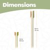 BambooMN 3.5" Organic Food Marking Bamboo Paddle Skewers Picks Sticks for Catered Events, Holiday's, Restaurants or Buffets Party Supplies, 300 Pieces