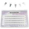 Bottom Lash Clusters DIY Eyelash Extensions - DAODER 90pcs Wispy Natural Look Clear Band Lashes for Bottom Eyelashes 6mm
