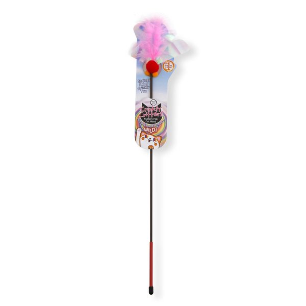 NECOICHI Crinkly Critters Fluttery Fish Cat Wand No.1 Selling Cat Toy in Japan