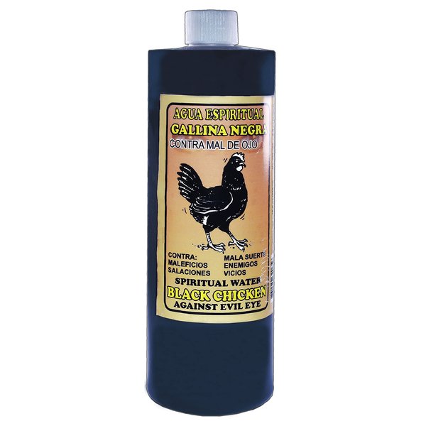 Mistic 1 Bottle Black Chicken Spiritual Water-GALLINA Negra AGUA ESPIRITUAL 16 OZ. - Magick Pagan