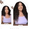 Hetto Curly Hair Clip in Extensions Human Hair #2 Darkest Brown Curly Clip in Human Hair Extensions Natural Wavy Clip in Hair Extensions Human Hair 18 Inch 7Pcs 105g