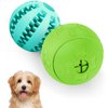 HIPPIH Dog Puzzle Toy 2 Pack, Interactive Dog Toys for Treat Dispensing, Durable Puppy Toys for Teething Small Dogs, Dog Treat Ball for Teeth/Slow Feeder/IQ Training/Playing
