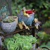 JIUMO Miniature Garden Fairy Figurines Fairy Garden Fairies Accessories Enchanted Garden Fairies Fairy Garden Miniatures Resin Fairy Figurine Sitting Fairies…